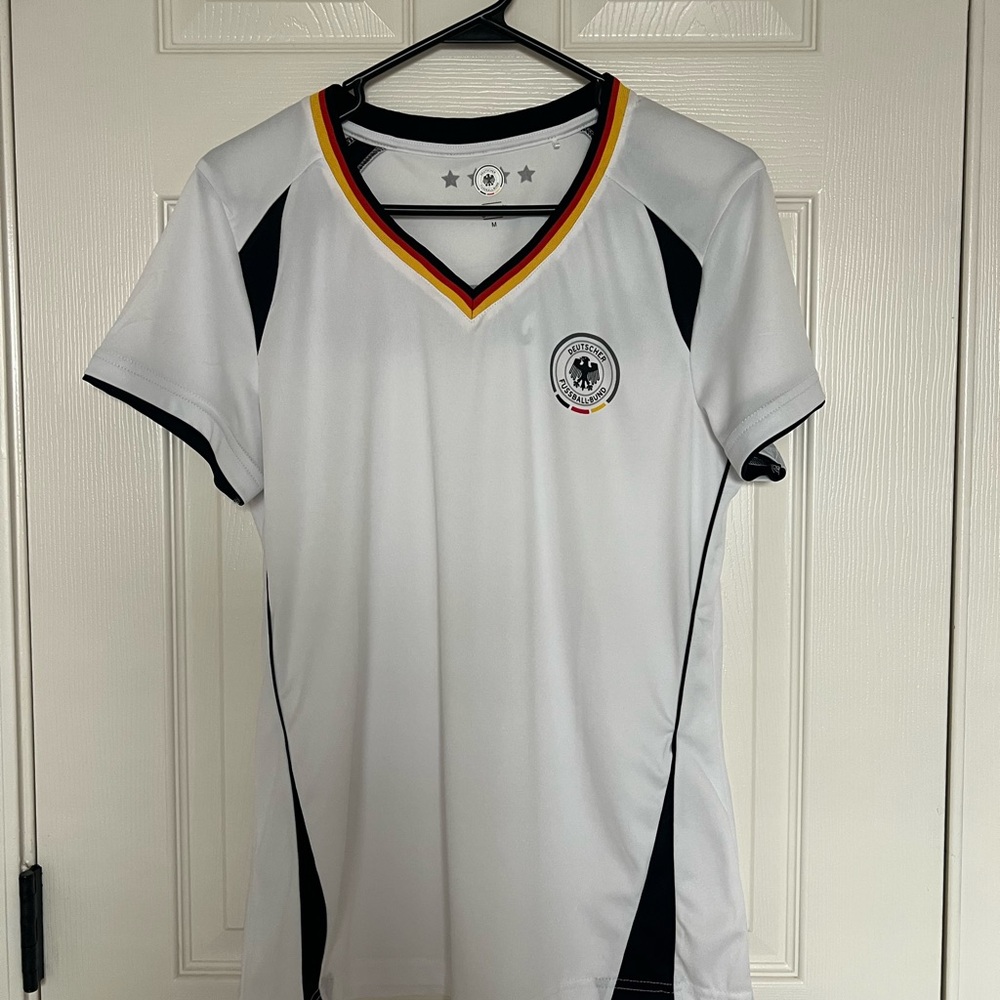 Germany Futbol/Soccer White and Black Jersey